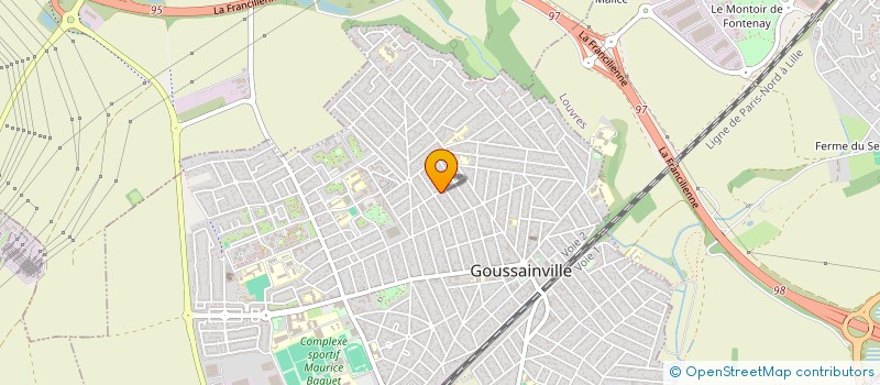 localisation de l'entreprise DU POTAGER AU FRUITIER à GOUSSAINVILLE