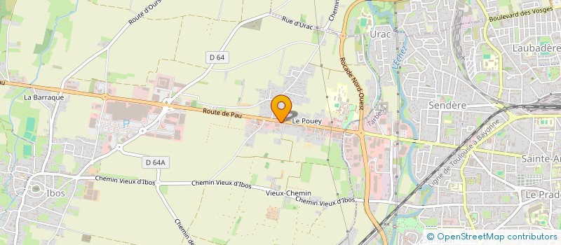 localisation de l'entreprise DU POUEY  IBOS