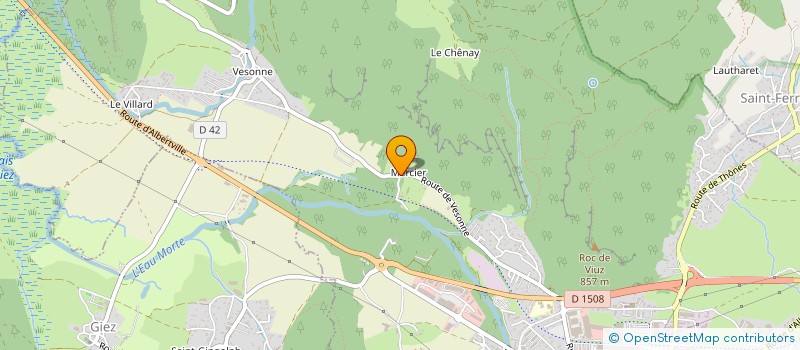 localisation de l'entreprise DU PRAZ BORNAND à FAVERGES-SEYTHENEX