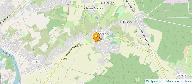 localisation de l'entreprise DU PRE A L'ASSIETTE à MORNAC