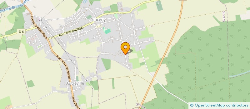 localisation de l'entreprise DU PRE AU BOIS  SINCENY