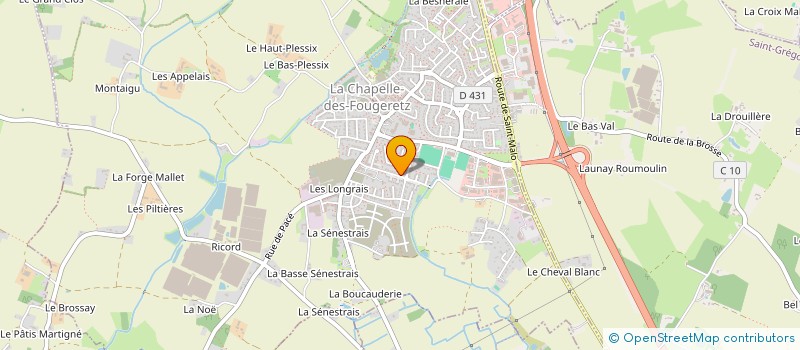 localisation de l'entreprise DU PRE AU CASIER à LA CHAPELLE-DES-FOUGERETZ