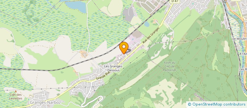 localisation de l'entreprise DU PRE BAUVANI  GRANGES-NARBOZ