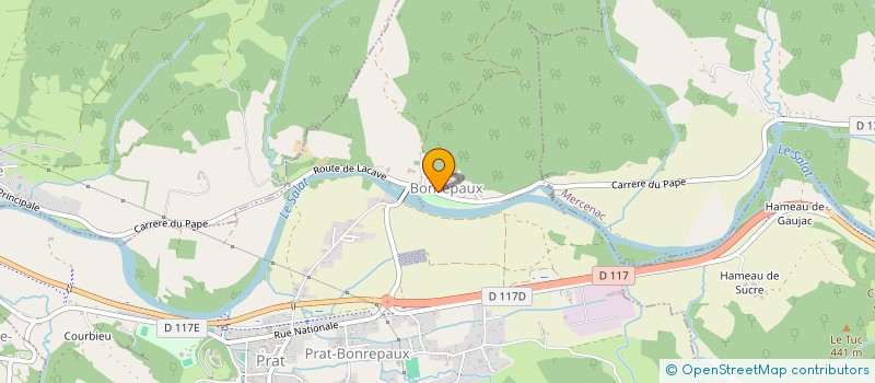 localisation de l'entreprise DU PRE COMMUN à LA BASTIDE-DU-SALAT