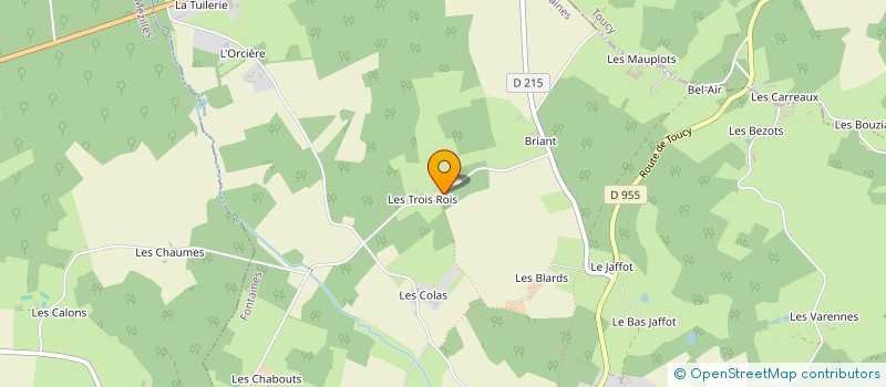 localisation de l'entreprise DU PRE DE L'ORME  FONTAINES