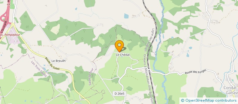 localisation de l'entreprise DU PRE FLEURI  CONDAT-SUR-GANAVEIX