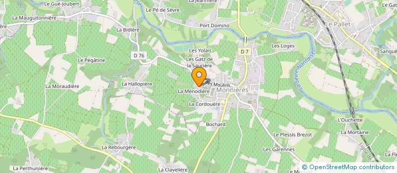 localisation de l'entreprise DU PRE NEUF  MONNIERES