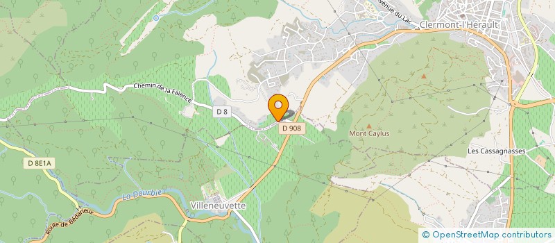 localisation de l'entreprise DU PRE VIVA  CLERMONT-L'HERAULT