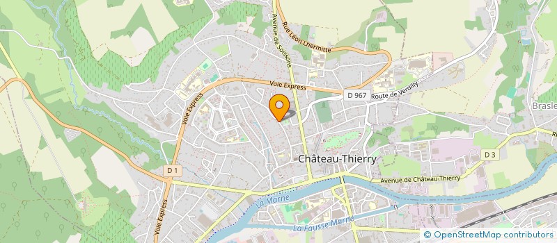 localisation de l'entreprise DU PREMIER DECEMBRE à CHATEAU-THIERRY