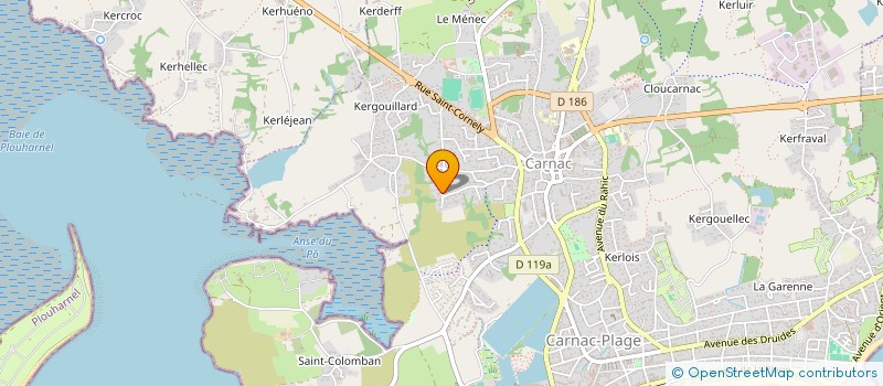 localisation de l'entreprise DU PRESBYTERE  CARNAC