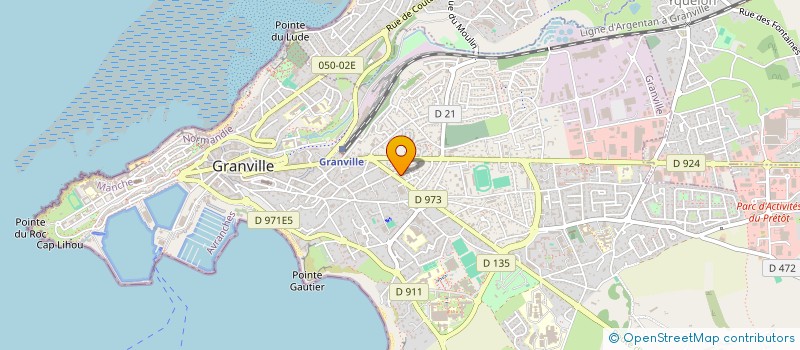 localisation de l'entreprise DU PRETOT à GRANVILLE
