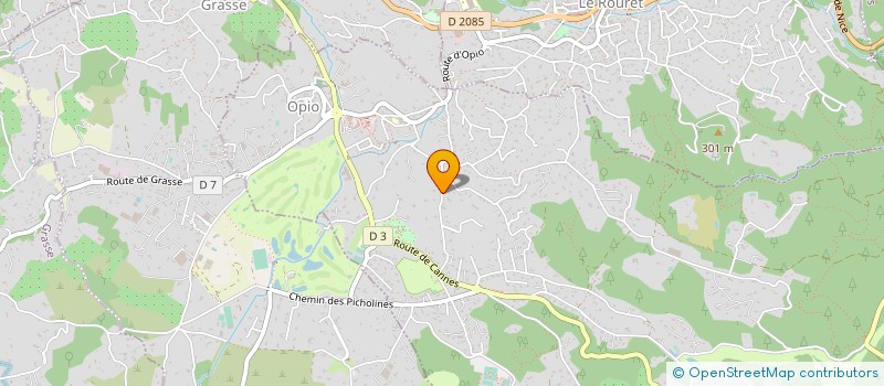 localisation de l'entreprise DU PRIEURE à OPIO