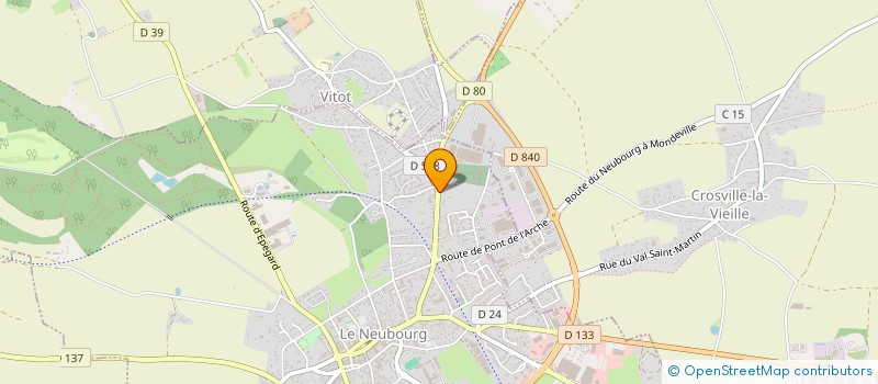 localisation de l'entreprise DU PRIEURE  LE NEUBOURG