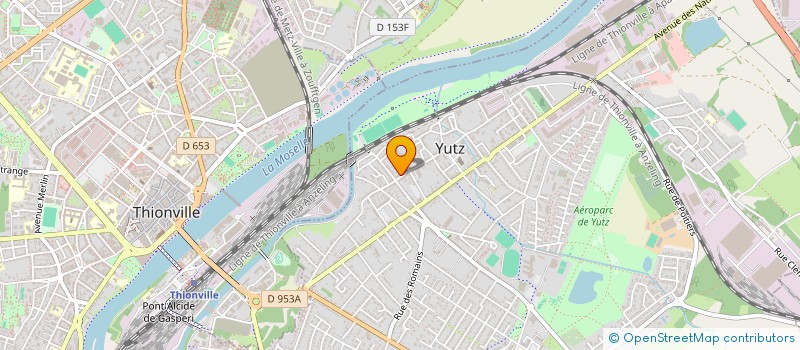 localisation de l'entreprise DU PRIEURE  YUTZ