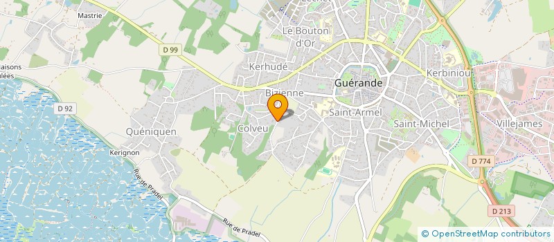 localisation de l'entreprise DU PROGALAIS  GUERANDE