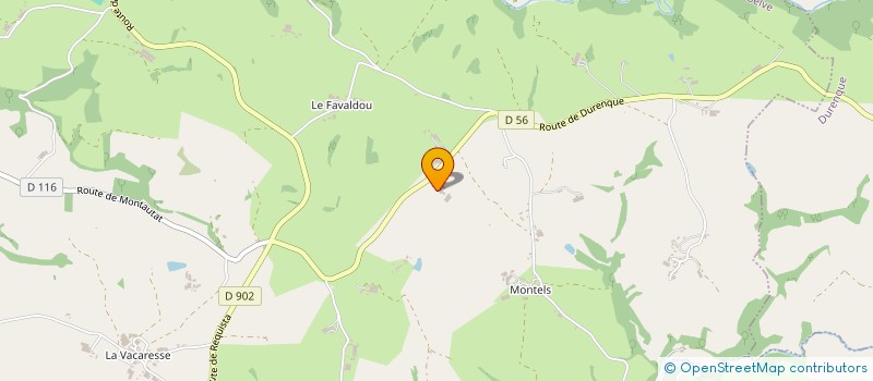 localisation de l'entreprise DU PUECH D'EGLAN  LA SELVE