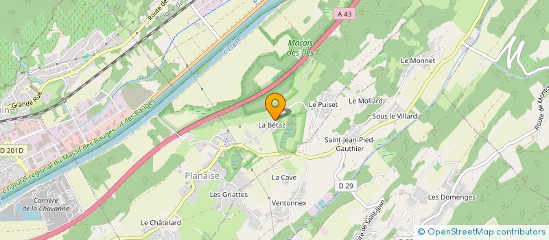 localisation de l'entreprise DU PUISET  PLANAISE