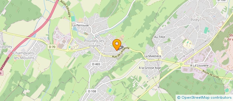 localisation de l'entreprise DU PUITS  POUILLEY-LES-VIGNES