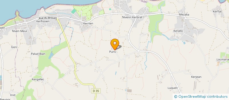 localisation de l'entreprise DU PUNS à CLEDER