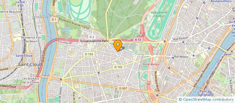 localisation de l'entreprise DU PUY D AUREIL à BOULOGNE-BILLANCOURT