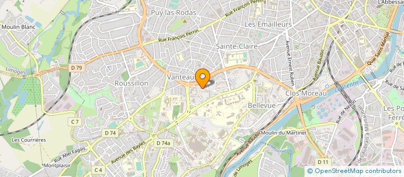 localisation de l'entreprise DU PUY DU LOUP  LIMOGES