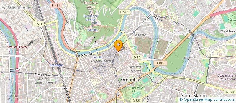 localisation de l'entreprise DU QUARTIER NOTRE DAME à GRENOBLE