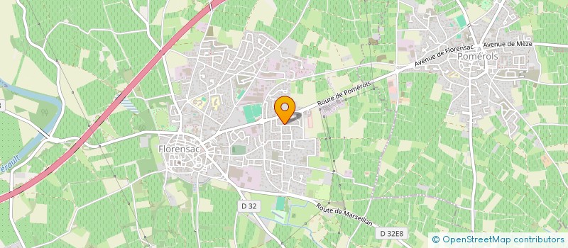 localisation de l'entreprise DU QUARTOURZE  FLORENSAC