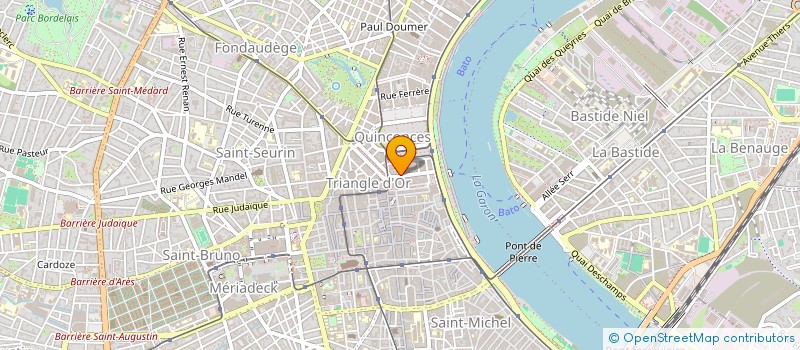 localisation de l'entreprise DU QUINZE RUE DE TURENNE BORDEAUX  BORDEAUX