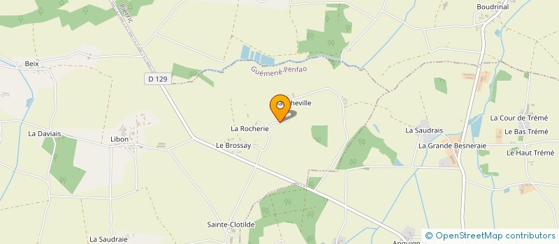 localisation de l'entreprise DU RABE  GUEMENE-PENFAO