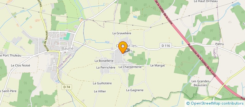 localisation de l'entreprise DU RATEAU  LOIRE-AUTHION