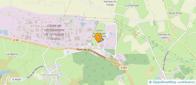 localisation de l'entreprise DU RAUMARAIS  LA HAGUE