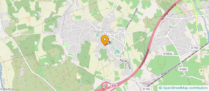 localisation de l'entreprise DU RAZIL  AIGUES-VIVES