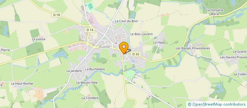 localisation de l'entreprise DU RELAI  RIAILLE