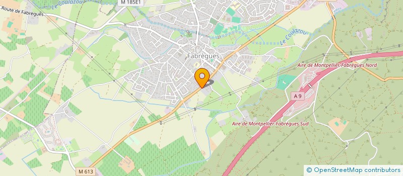 localisation de l'entreprise DU RELAIS  FABREGUES