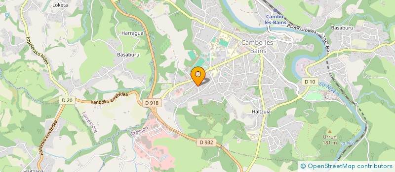 localisation de l'entreprise DU RELAIS  CAMBO-LES-BAINS