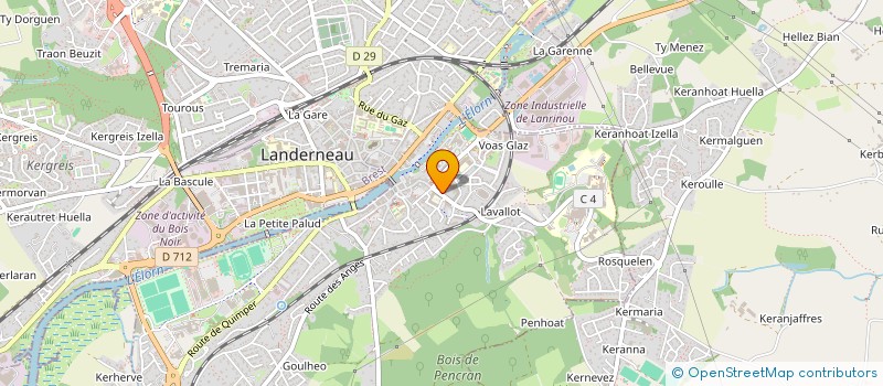 localisation de l'entreprise DU RELAIS  LANDERNEAU