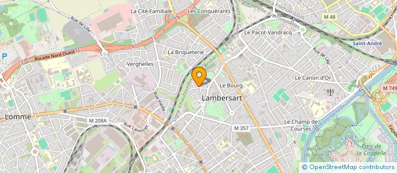 localisation de l'entreprise DU RENOUVEAU à LAMBERSART