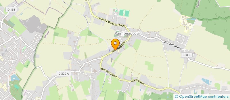 localisation de l'entreprise DU REVE A L'EVEIL  RAIMBEAUCOURT