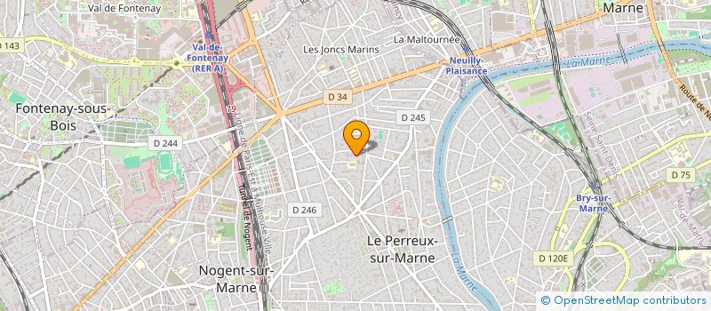 localisation de l'entreprise DU REVE AU BIJOU  LE PERREUX-SUR-MARNE