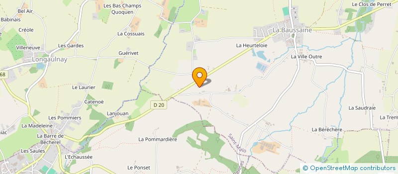 localisation de l'entreprise DU REVE AU DESSIN  LA BAUSSAINE