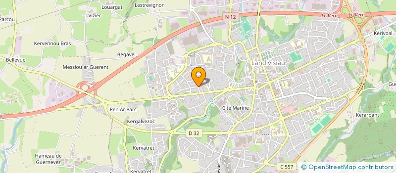 localisation de l'entreprise DU RHU  LANDIVISIAU