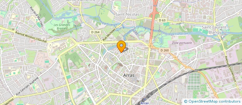localisation de l'entreprise DU RIVAGE à ARRAS