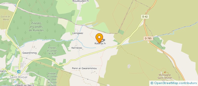 localisation de l'entreprise DU ROC'H  SAINT-RIVOAL