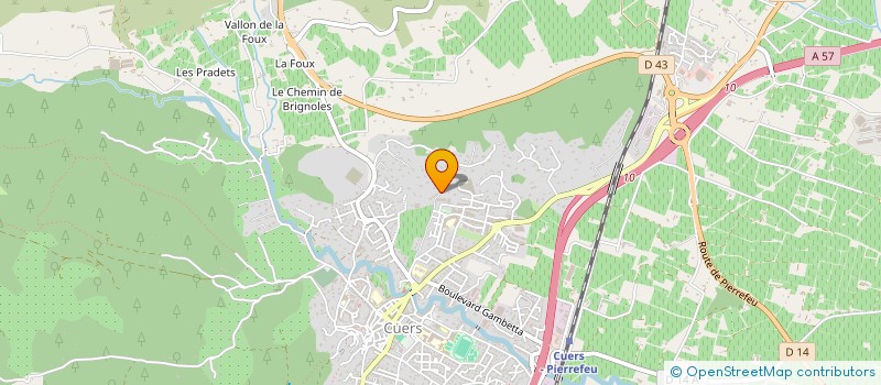 localisation de l'entreprise DU ROCHER à CUERS