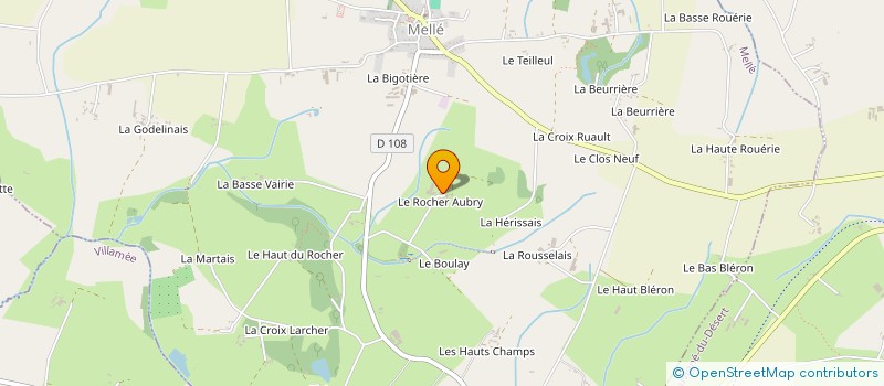 localisation de l'entreprise DU ROCHER AUBRY  MELLE