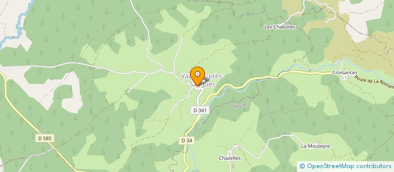 localisation de l'entreprise DU ROCHER POINTU  LA BESSEYRE SAINT MARY