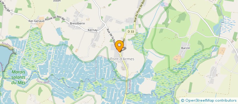 localisation de l'entreprise DU ROCHER SALE  ASSERAC