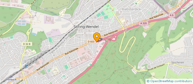 localisation de l'entreprise DU ROND POINT  STIRING-WENDEL