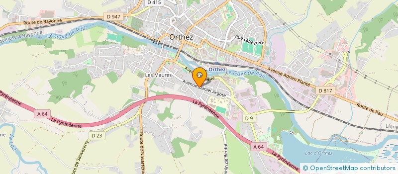 localisation de l'entreprise DU RONTUN  ORTHEZ