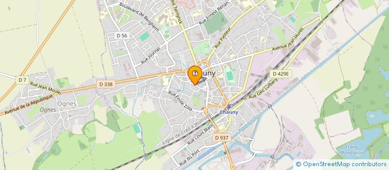 localisation de l'entreprise DU ROQUIS à CHAUNY